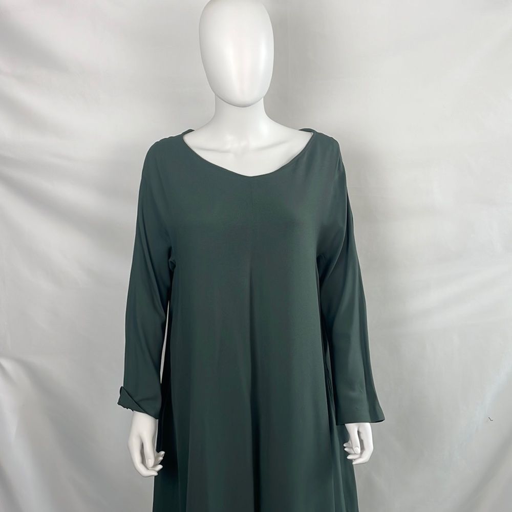 Max Mara Green Long Sleeve Dress